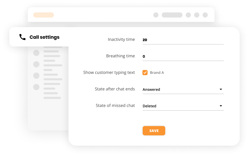 Anrufeinstellungen in Customer-Service-Software - LiveAgent
