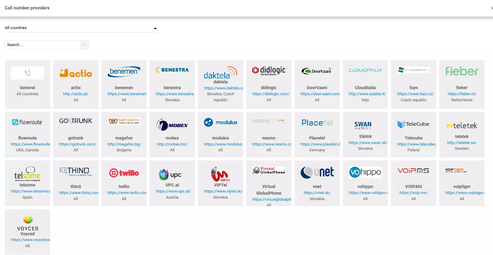 Auswahl von VoIP-Anbietern