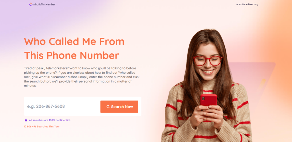 WhatIsThisNumber Homepage