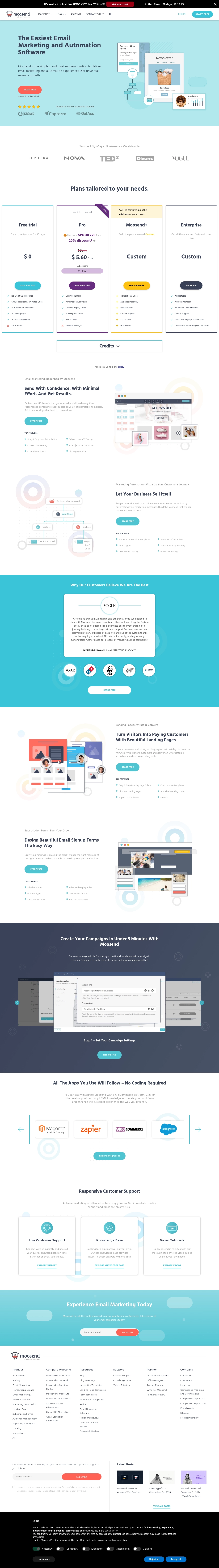 Moosend Help Desk Kontakte