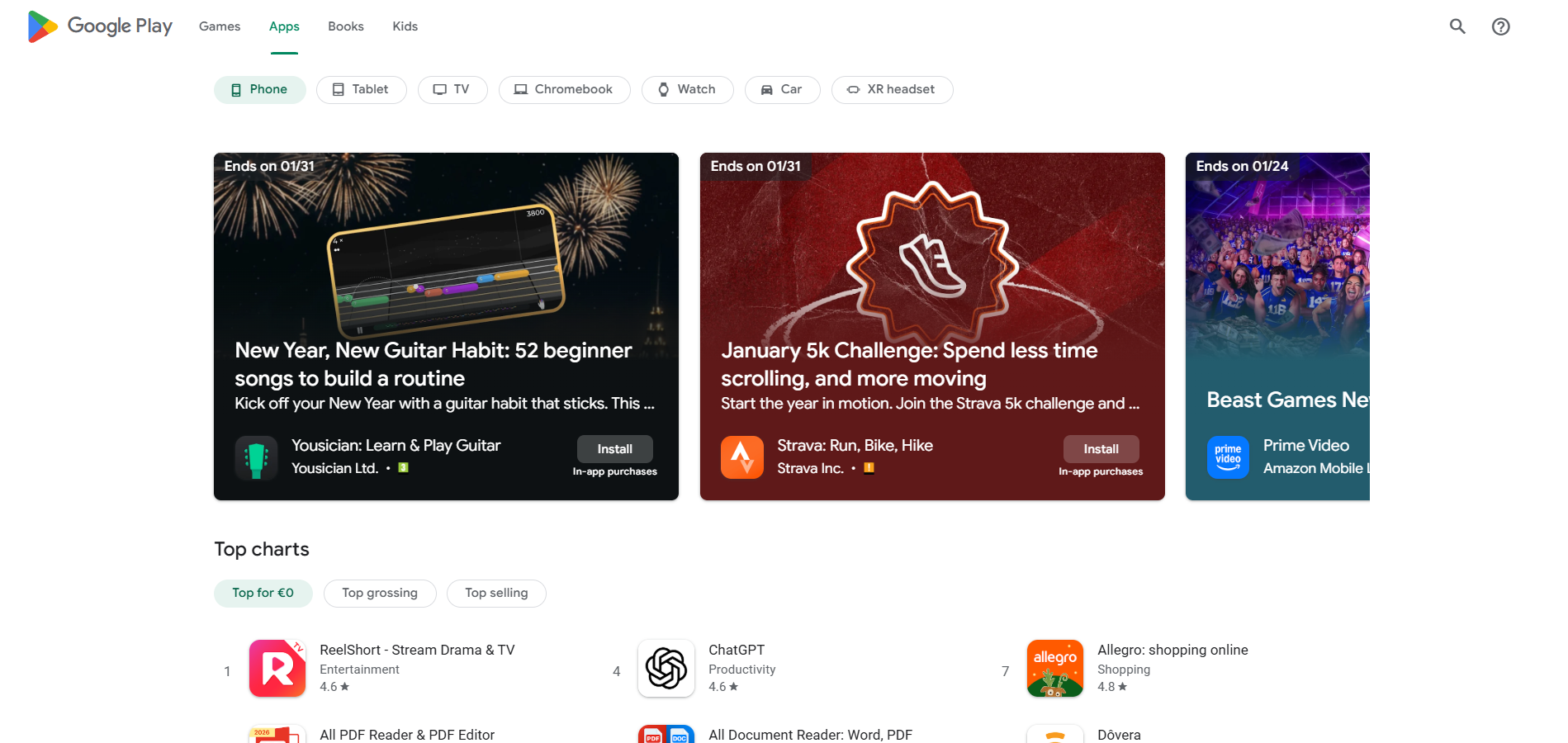 Google Play Helpdesk-Kontakte