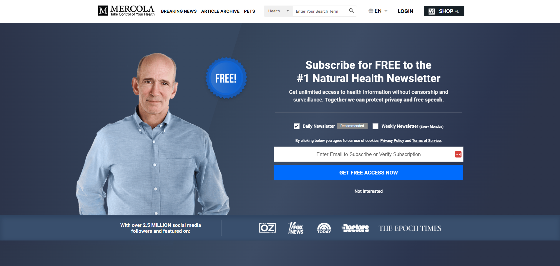 Mercola Help Desk Kontakte