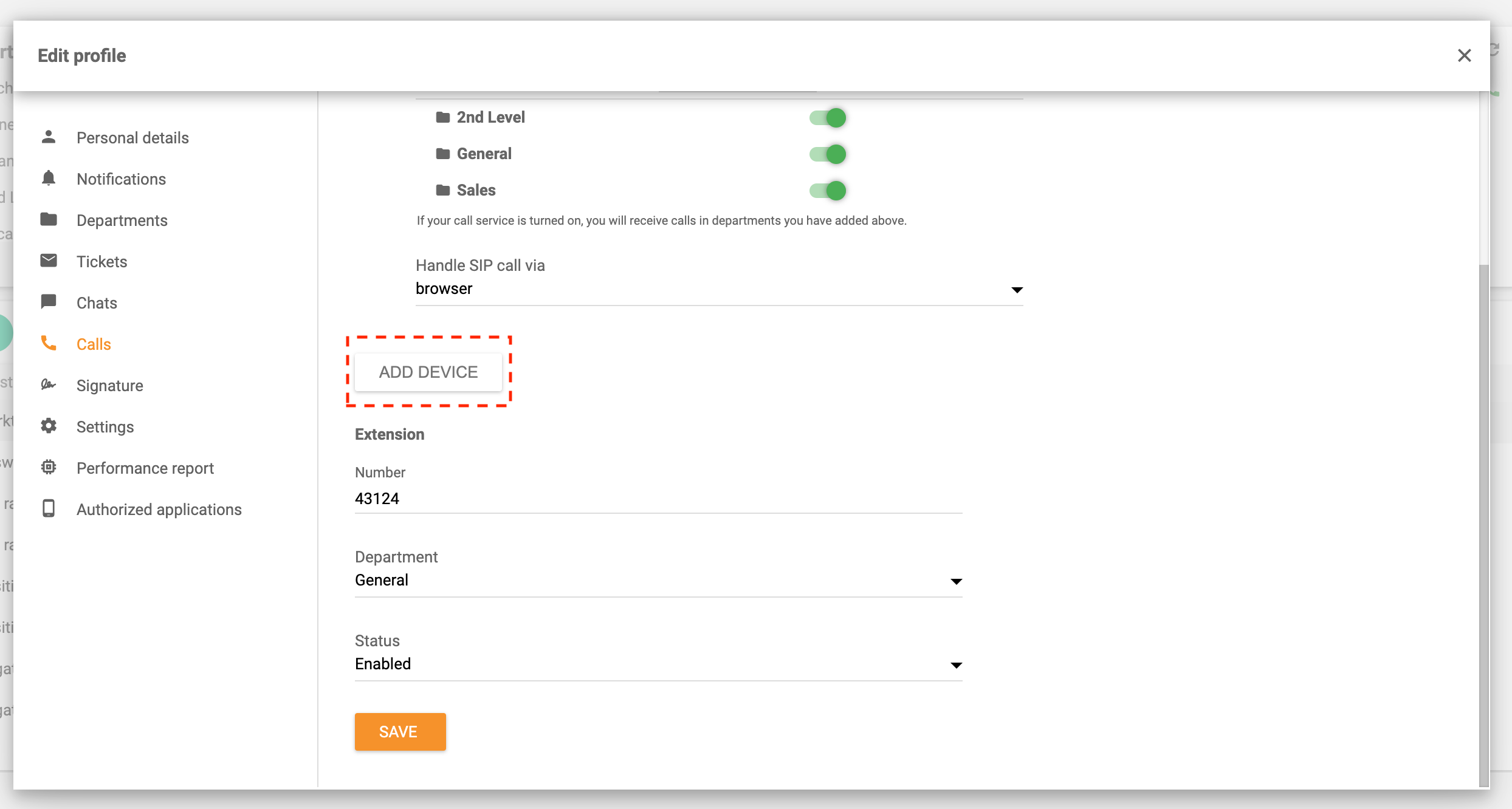 Anruf-Routing Gerät hinzufügen