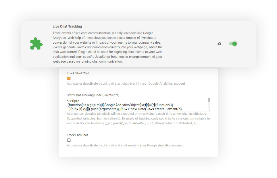 Chat-Einbettungs-Tracking in LiveAgent