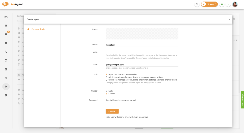 Formular Agent erstellen