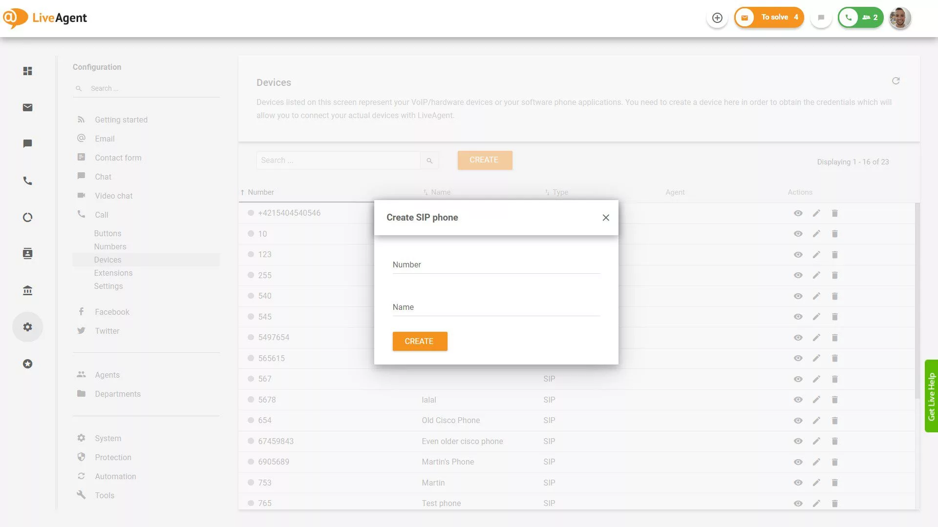 Softphone-Geräte und Anwendungen