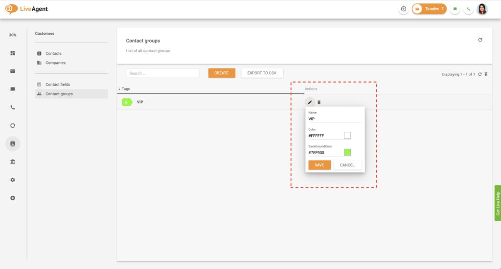 Kontaktgruppe bearbeiten