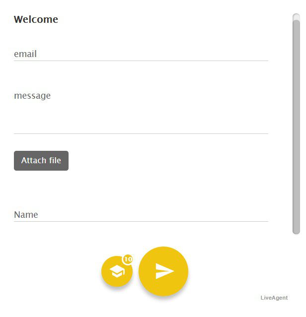 Dunkler Kontaktformular-Stil