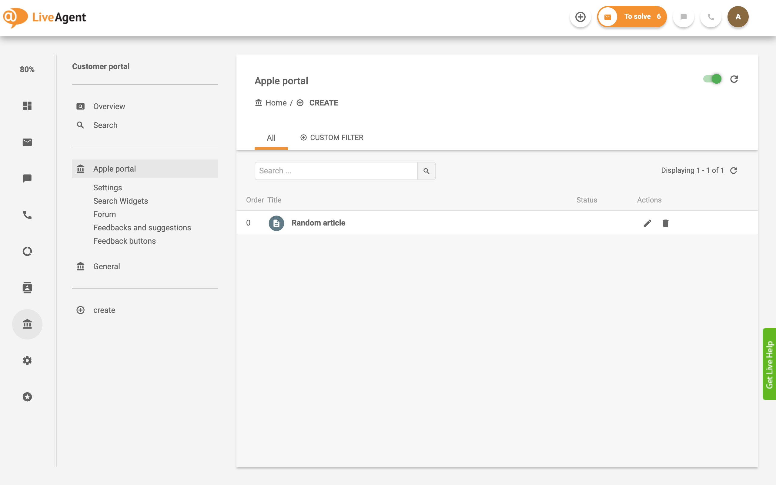 Wissensdatenbank-Beispiel