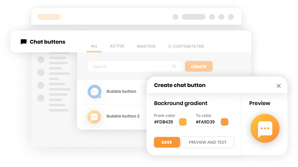 Live-Chat-Verbindungen Mockup