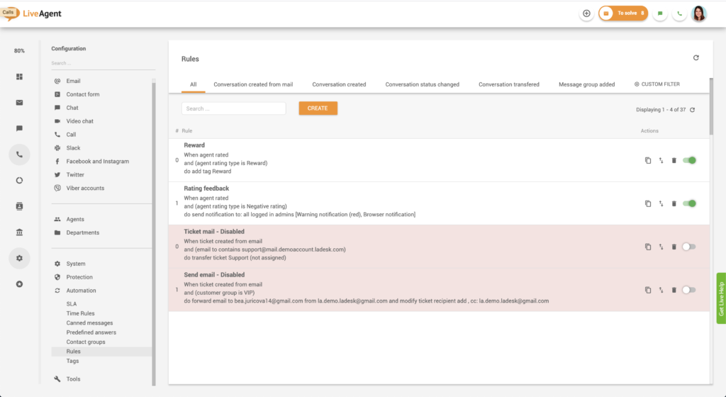 Automatisierungsregeln