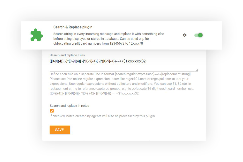 Such- und Ersetzungsfunktion in LiveAgent