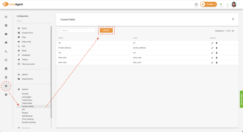 Eindeutiges Kontaktfeld erstellen