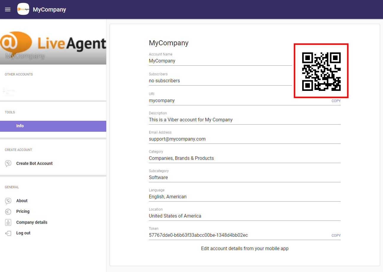 Wo Sie den QR-Code finden und kopieren, den Ihre Kunden benötigen, um Sie über Viber zu kontaktieren
