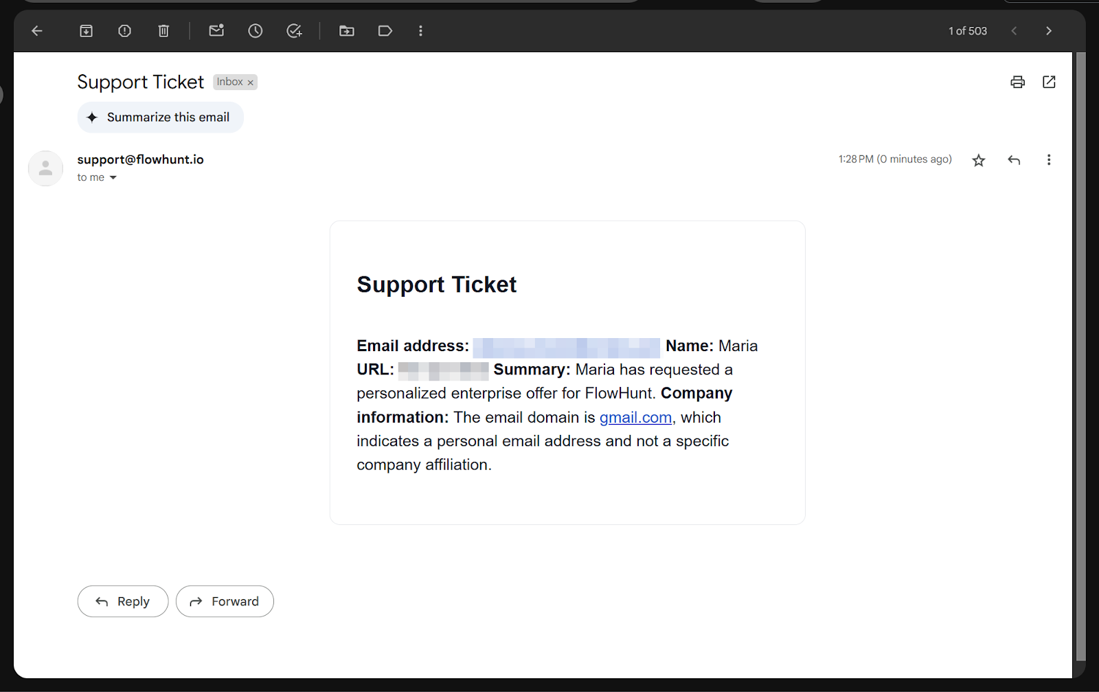 Lead-Benachrichtigung vom FlowHunt-Chatbot