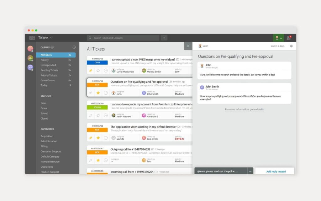 Beispiel eines HappyFox Wissensdatenbank-Tools