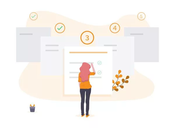 Kunden durch das Einkaufen führen