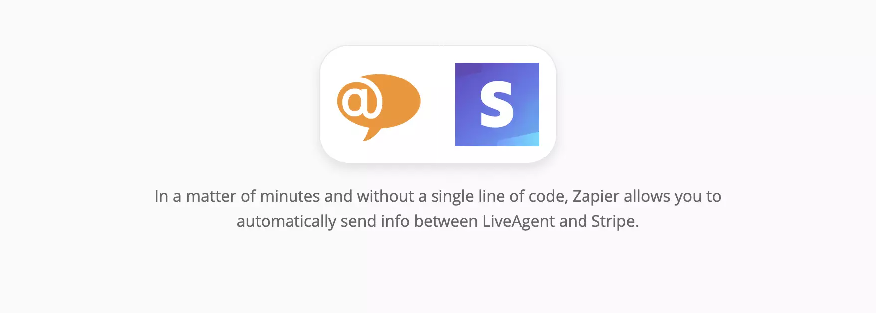 LiveAgent- und Stripe-Integrationsseite auf Zapier