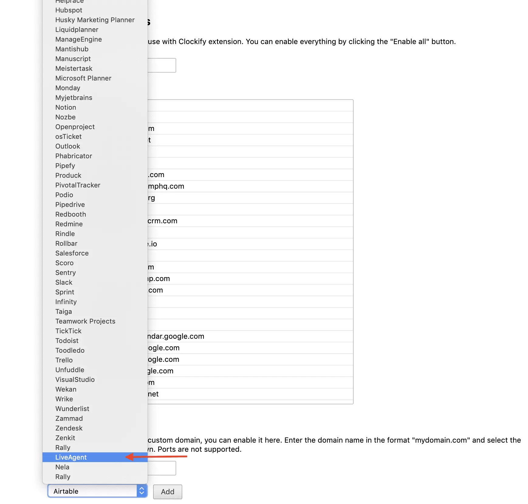 Clockify-LiveAgent-Integration