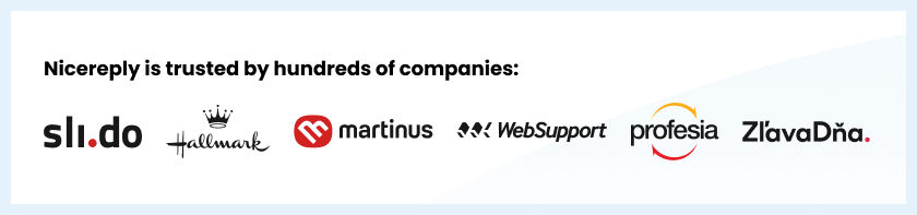 Unternehmen, die Nicereply vertrauen