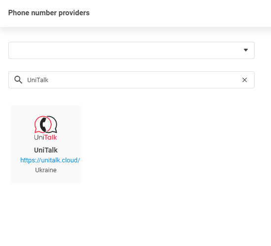 UniTalk-Anbieter