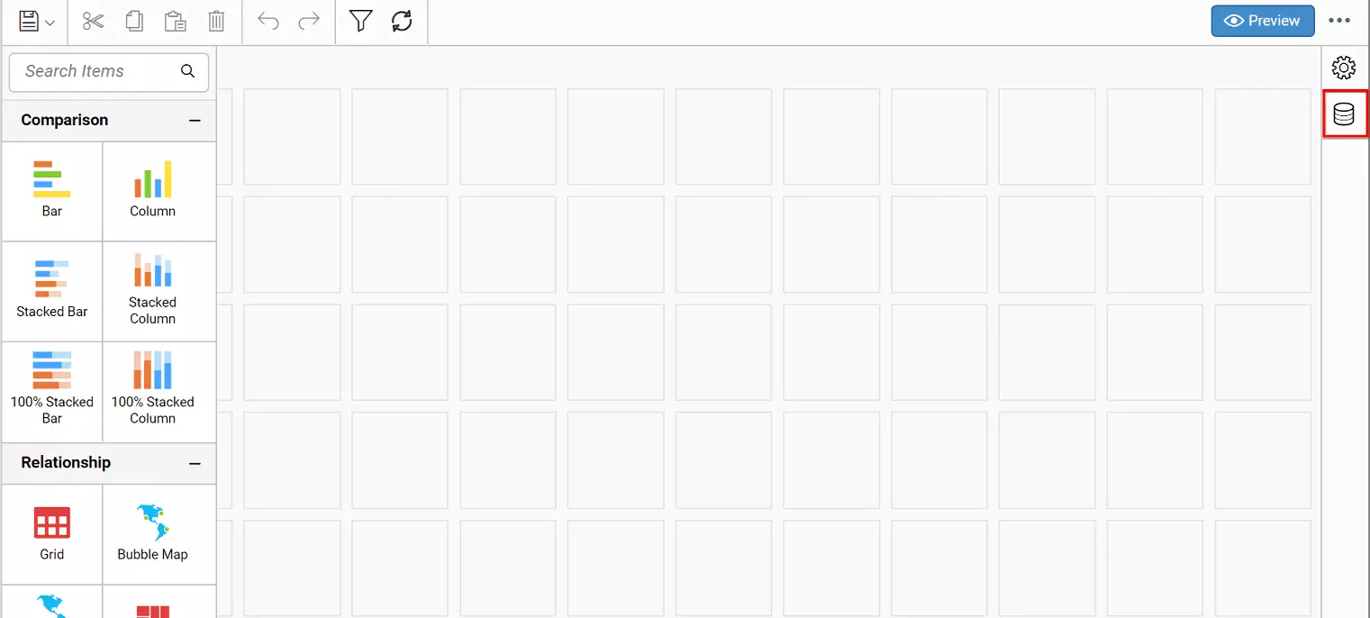Bold BI Datenquellen-Schaltfläche