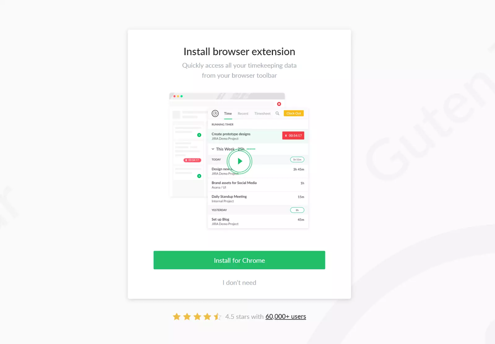 Everhour-Browser-Erweiterung installieren