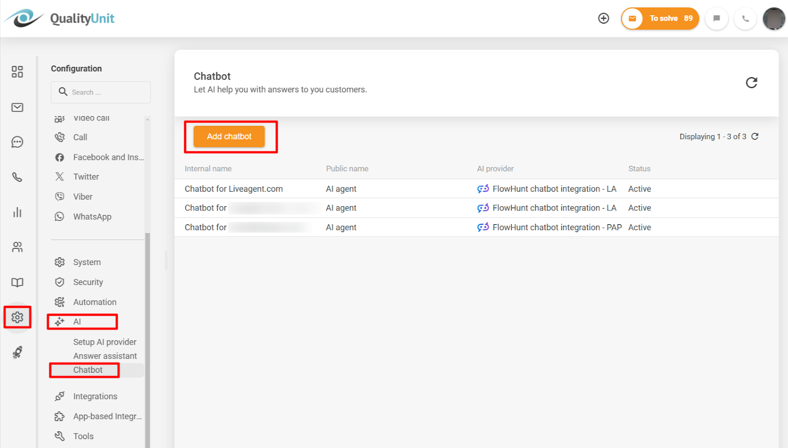 Hinzufügen eines FlowHunt-KI-Chatbots