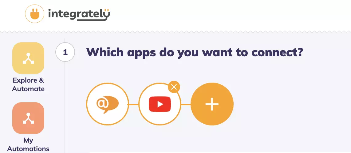 Integrately mit ausgewählten Apps und bereit zur Integration