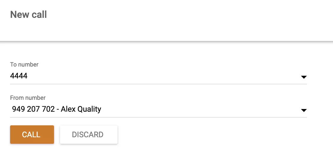 Anrufe mit TelefonBG-Nummer von LiveAgent tätigen
