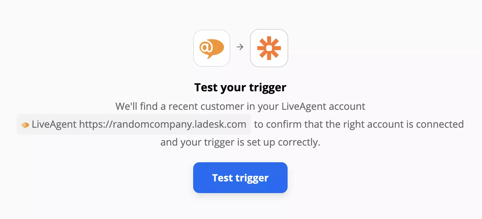 LiveAgent-Trigger-Test