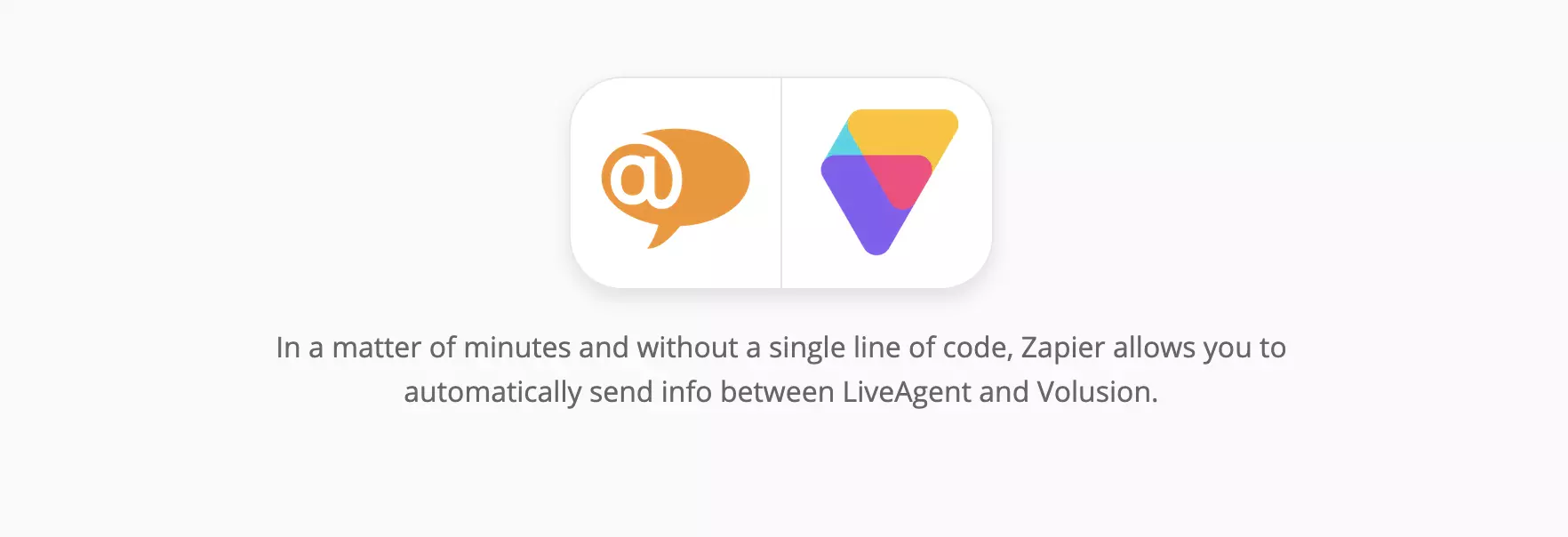 LiveAgent and Volusion integration on Zapier