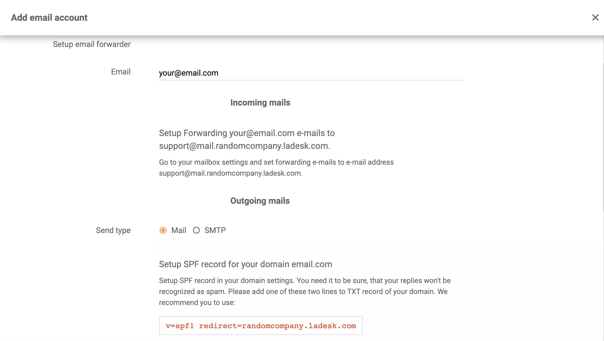 Microsoft Exchange Server E-Mail-Weiterleitung in LiveAgent einrichten