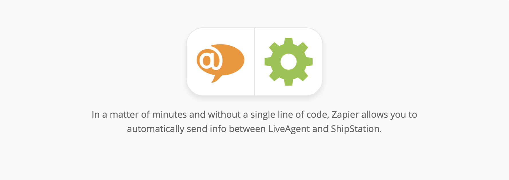 LiveAgent und ShipStation Integrations-Seite auf Zapier