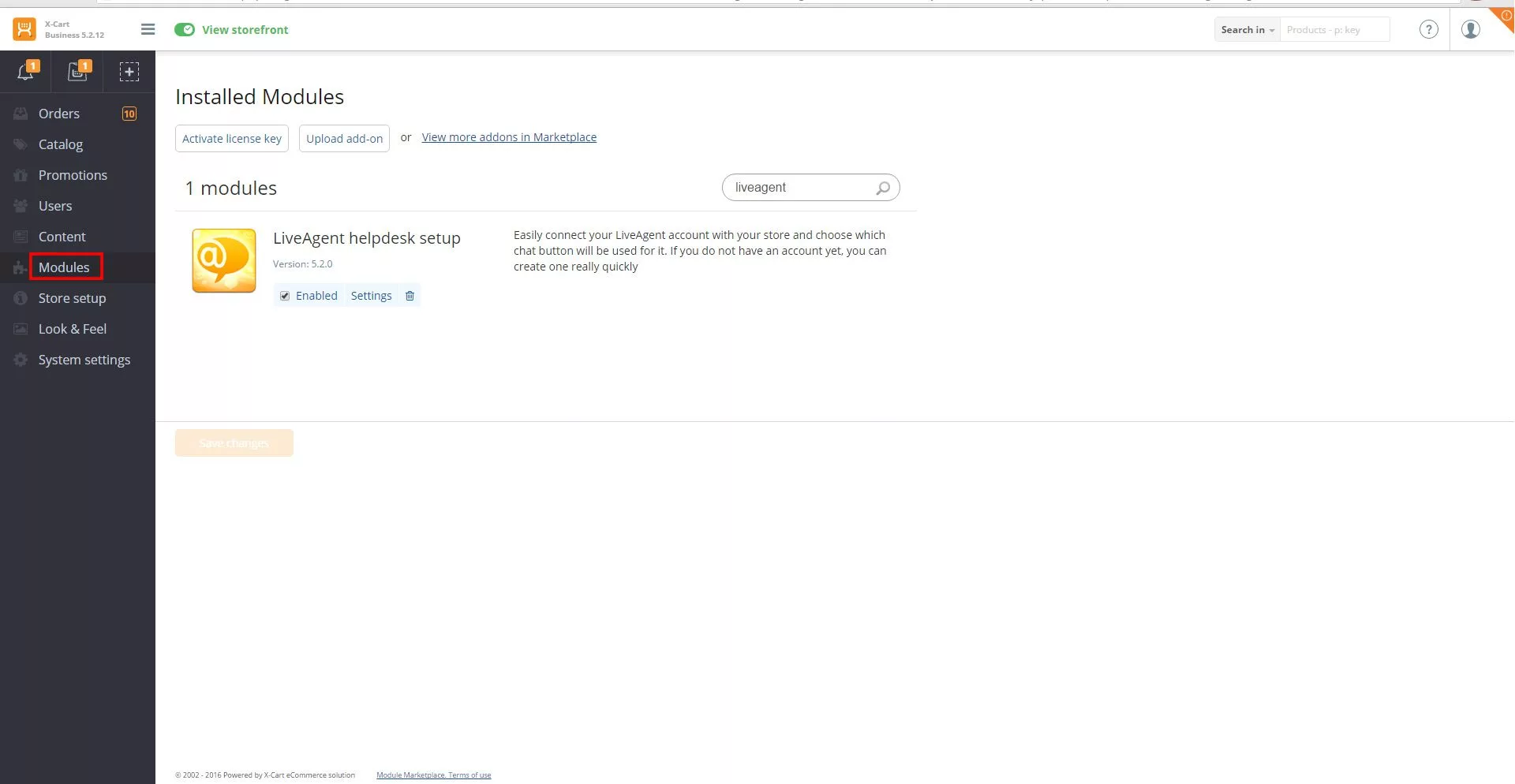 X-Cart LiveAgent-Integrations-Setup