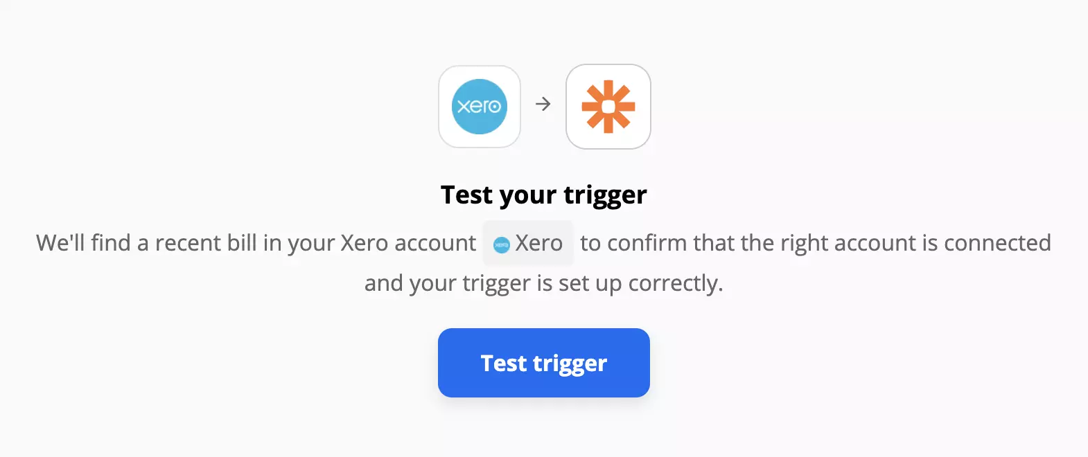 Xero-Trigger-Test auf Zapier-Integrationen