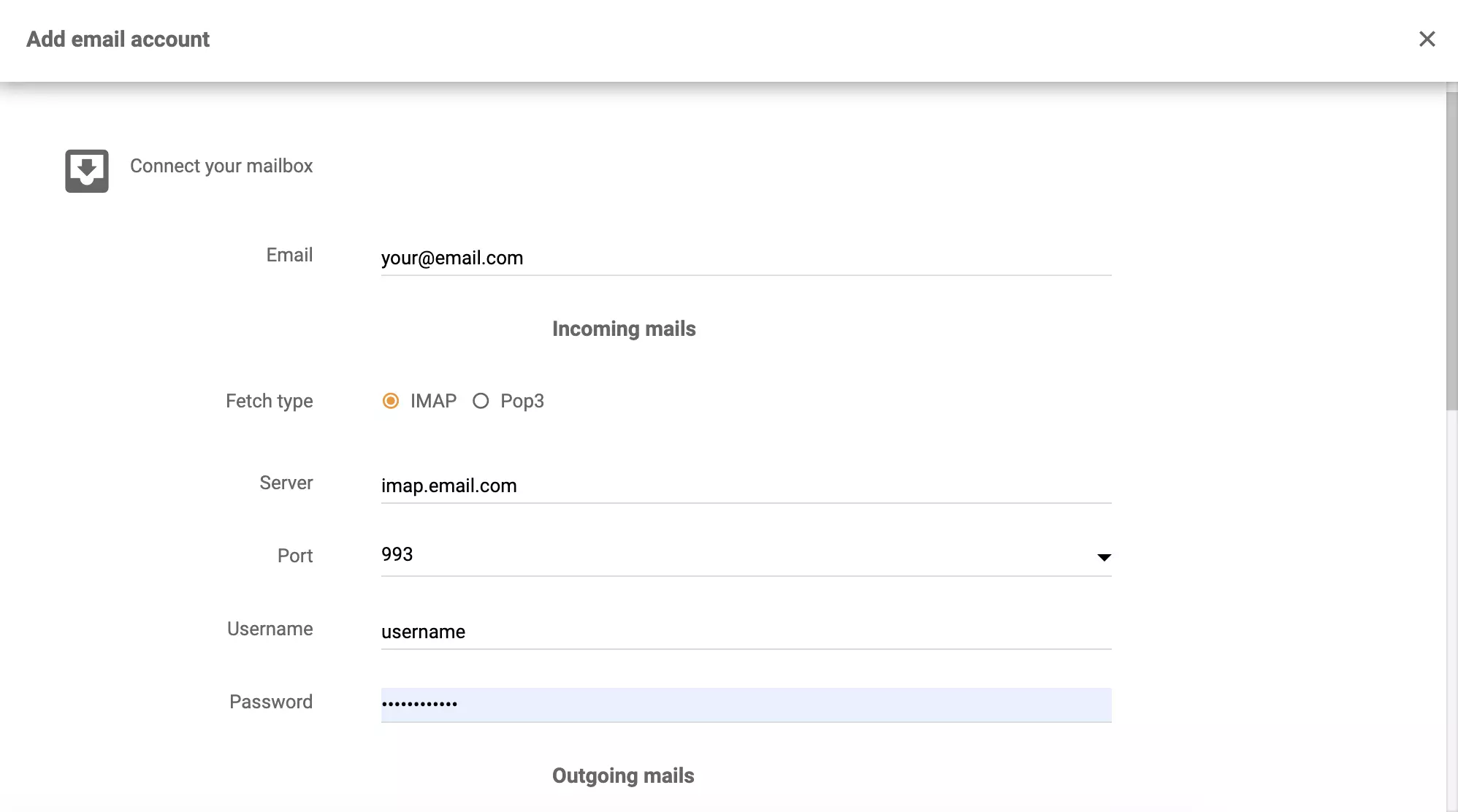 Zentyal-Details in der LiveAgent-Integration