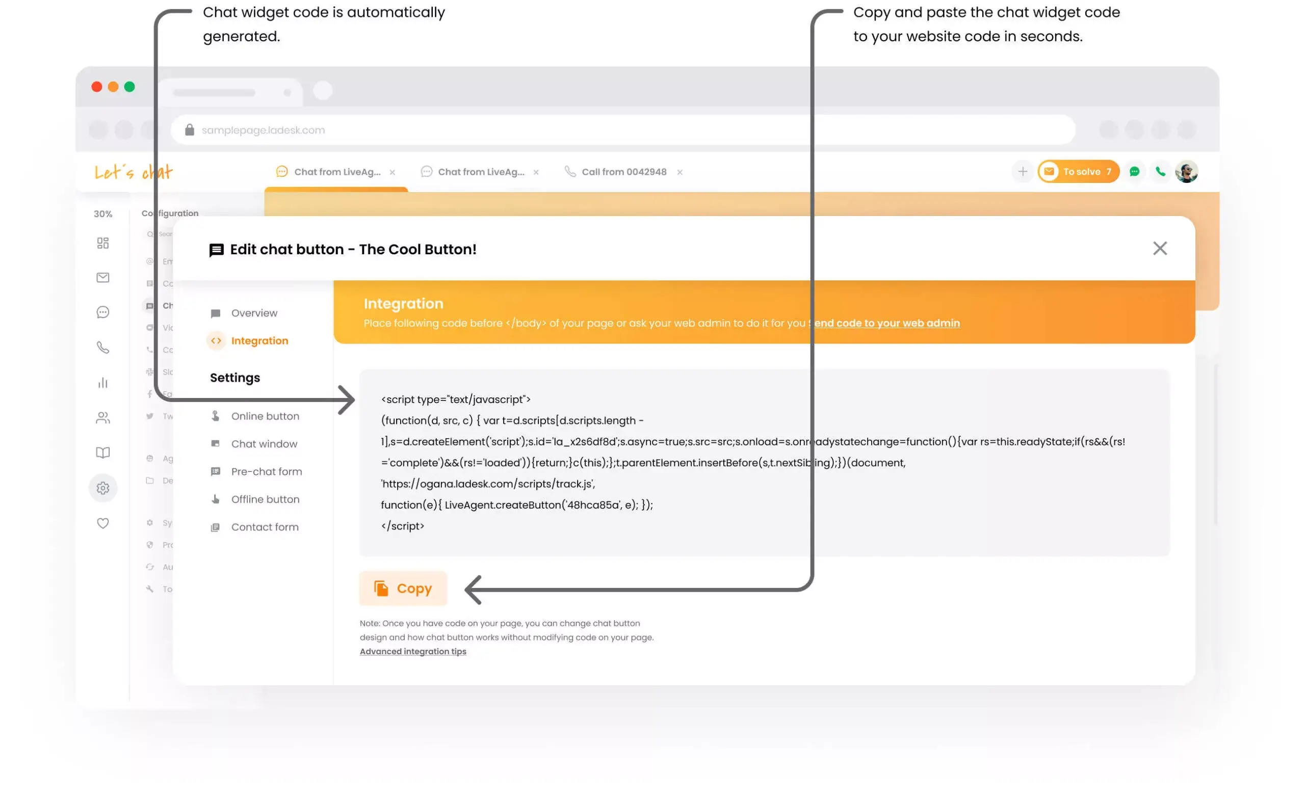 In Website integrieren