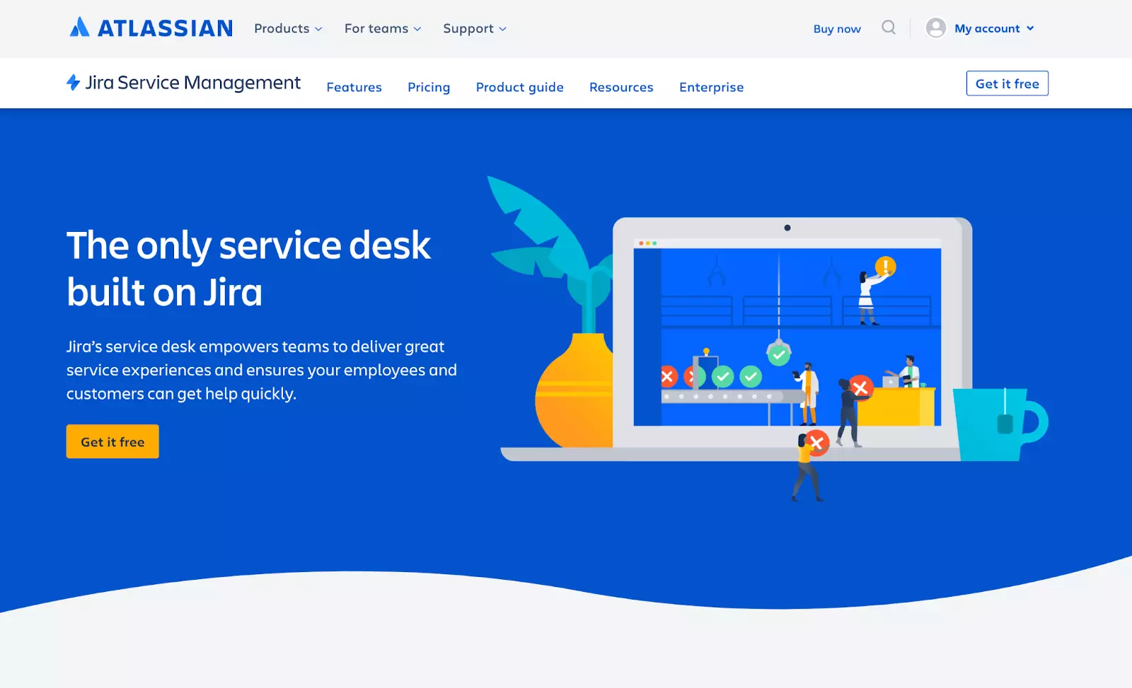 Jira Ticketing-System-Homepage