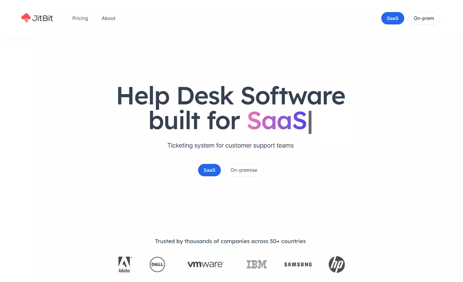 JitBit Helpdesk-Startseite - Zuverlässige und effiziente Alternative zu Spiceworks