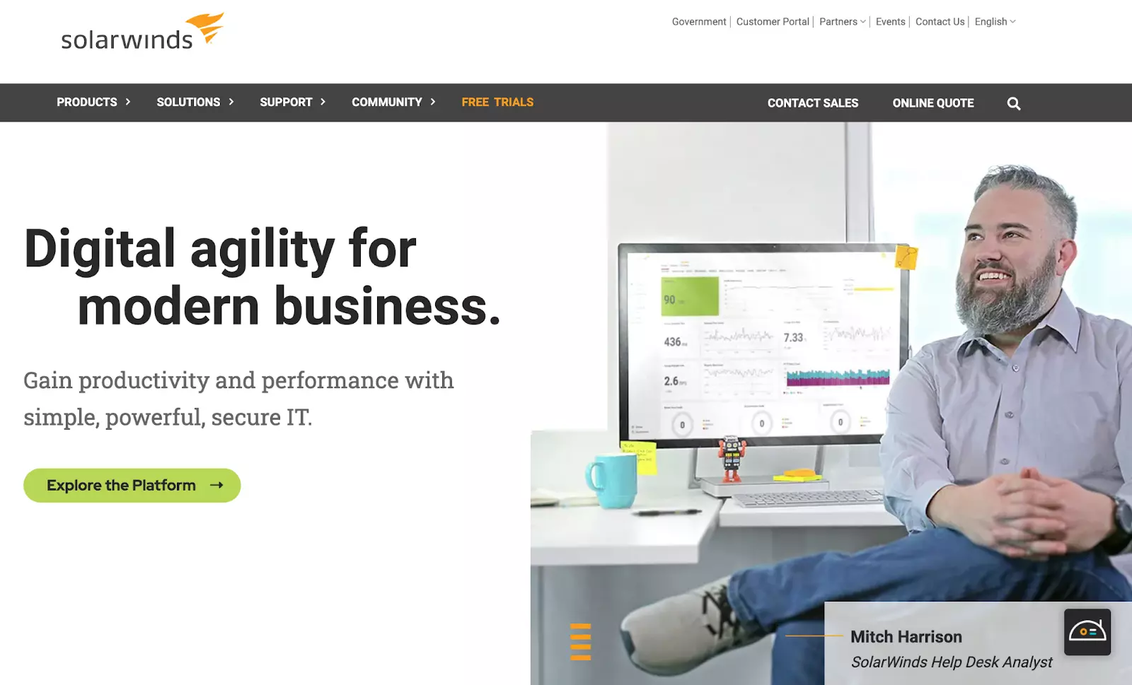 Solarwinds Support Ticketing-System-Homepage
