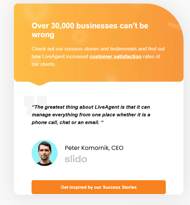 Warum Unternehmen LiveAgent vertrauen