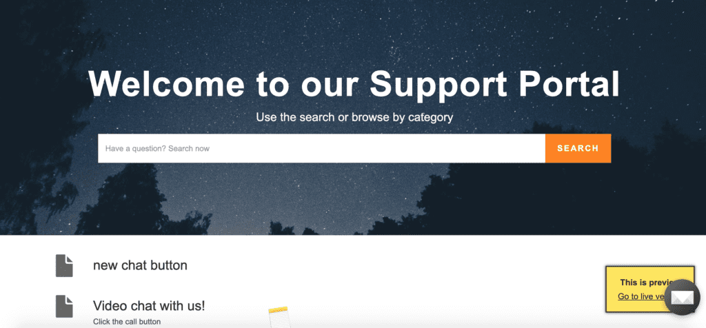 Ein Beispiel-Kundenportal