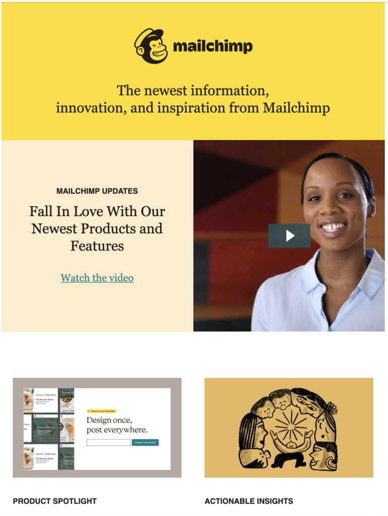 Mailchimp neue Blog-Post-Vorlage