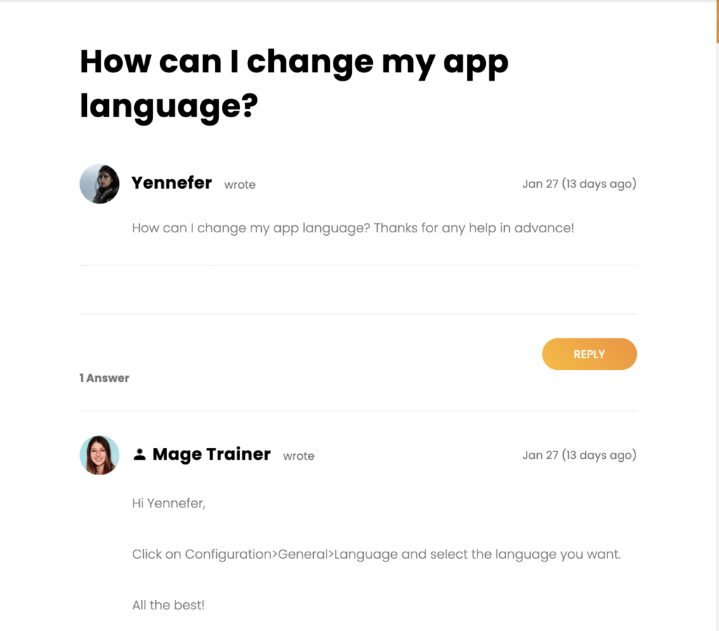 Wissensdatenbank-Screenshot