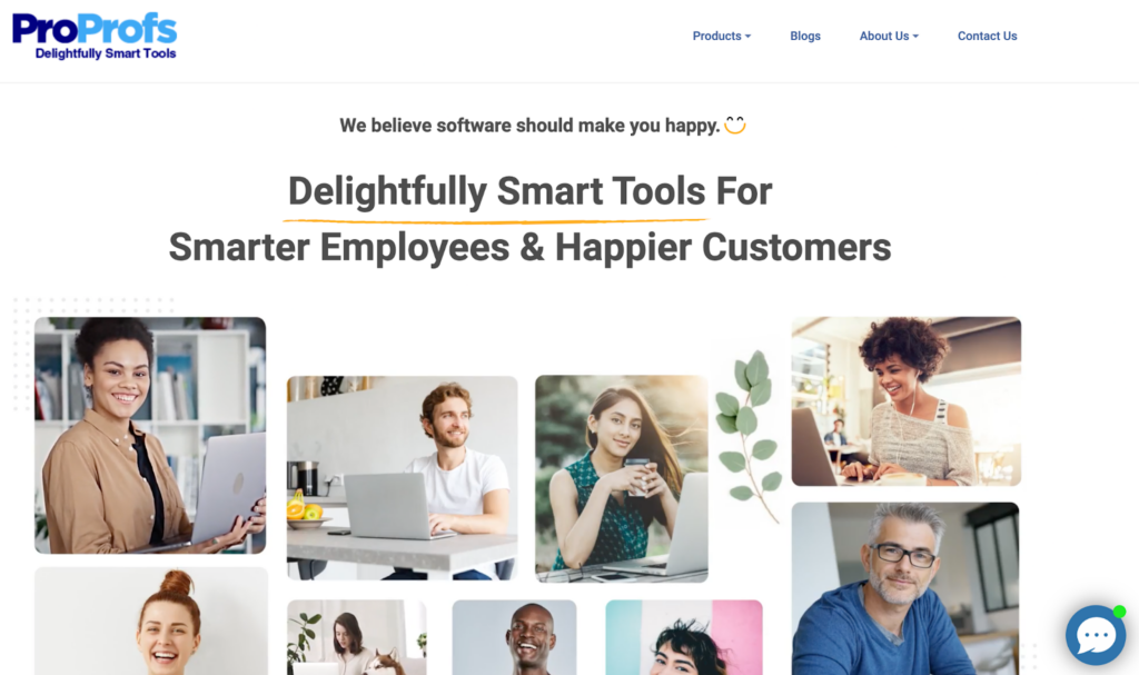 ProProfs Wissensdatenbank-Software Homepage