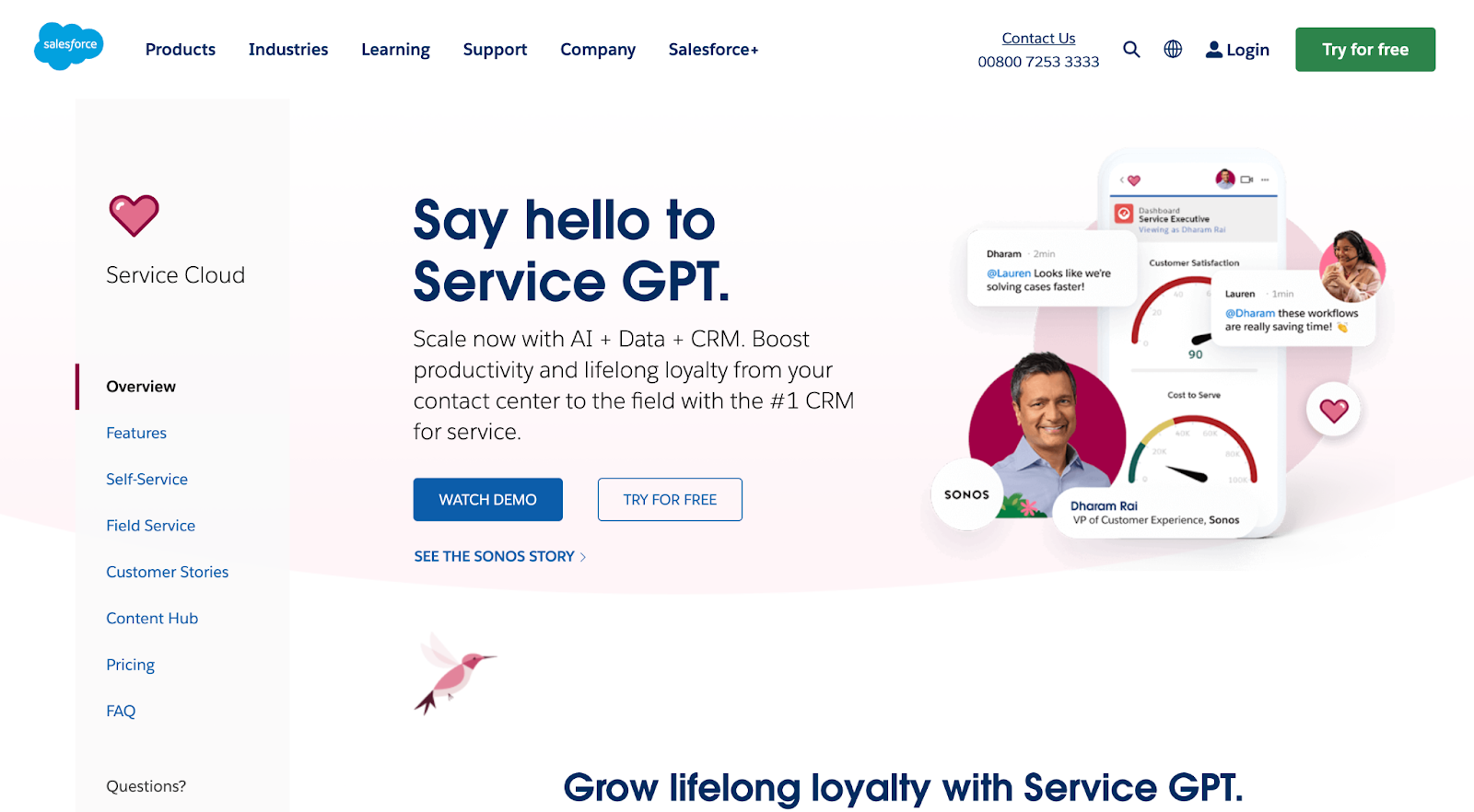 Salesforce Service Cloud-Homepage