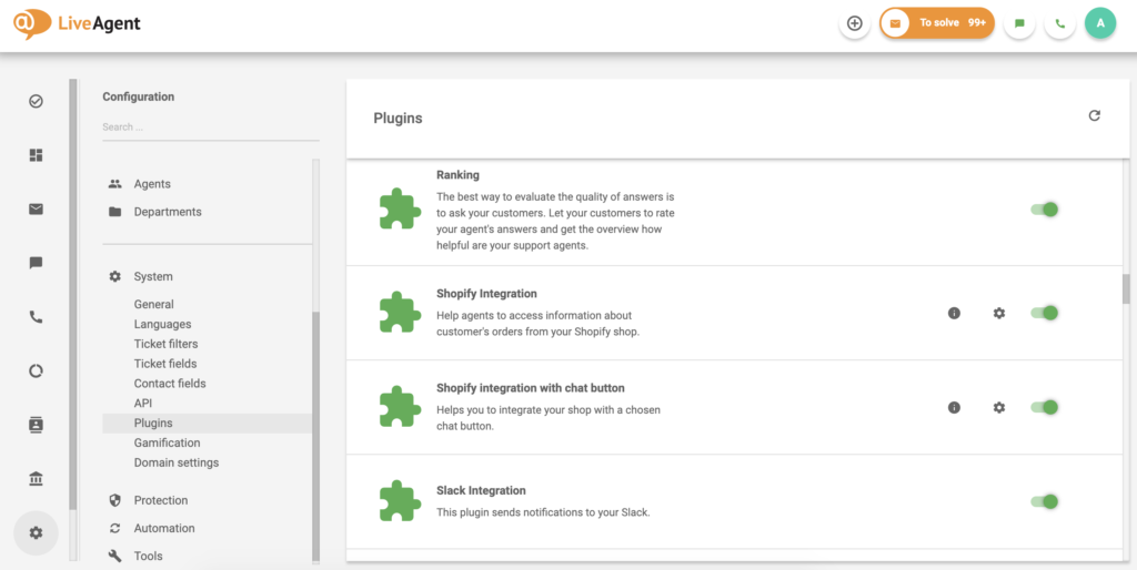 Shopify-Integration mit Customer Experience Software