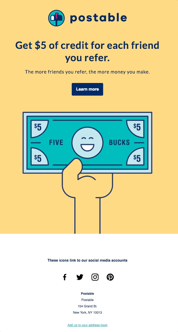 Beispiel eines Referral-Marketing-Programms